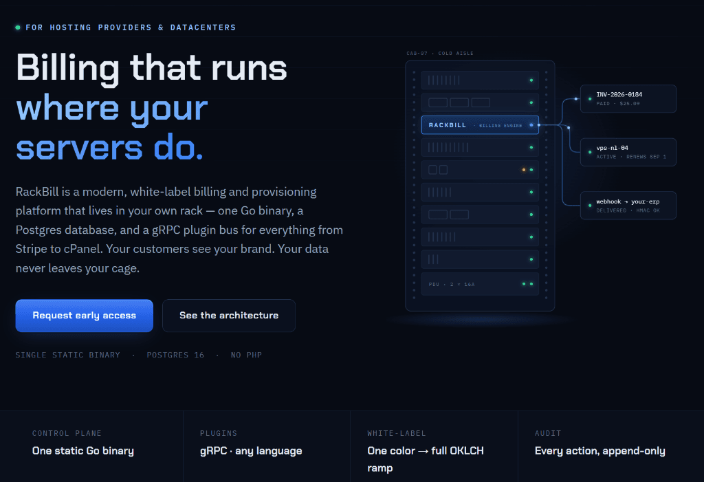 RackBill Screenshot